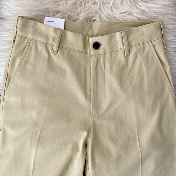 Zara High-Waist Pocket Detail Straight Leg Twill Pants - Picture 9 of 15